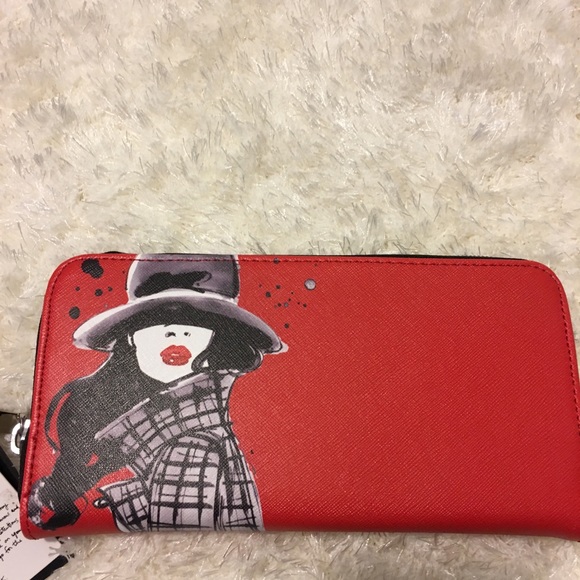 IZAK Handbags - NWT IZAK Illustrated whimsical wallet.
